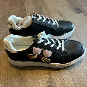 Karl Lagerfeld Women's Choupette Ruby Sneakers Black Size 8 Casual